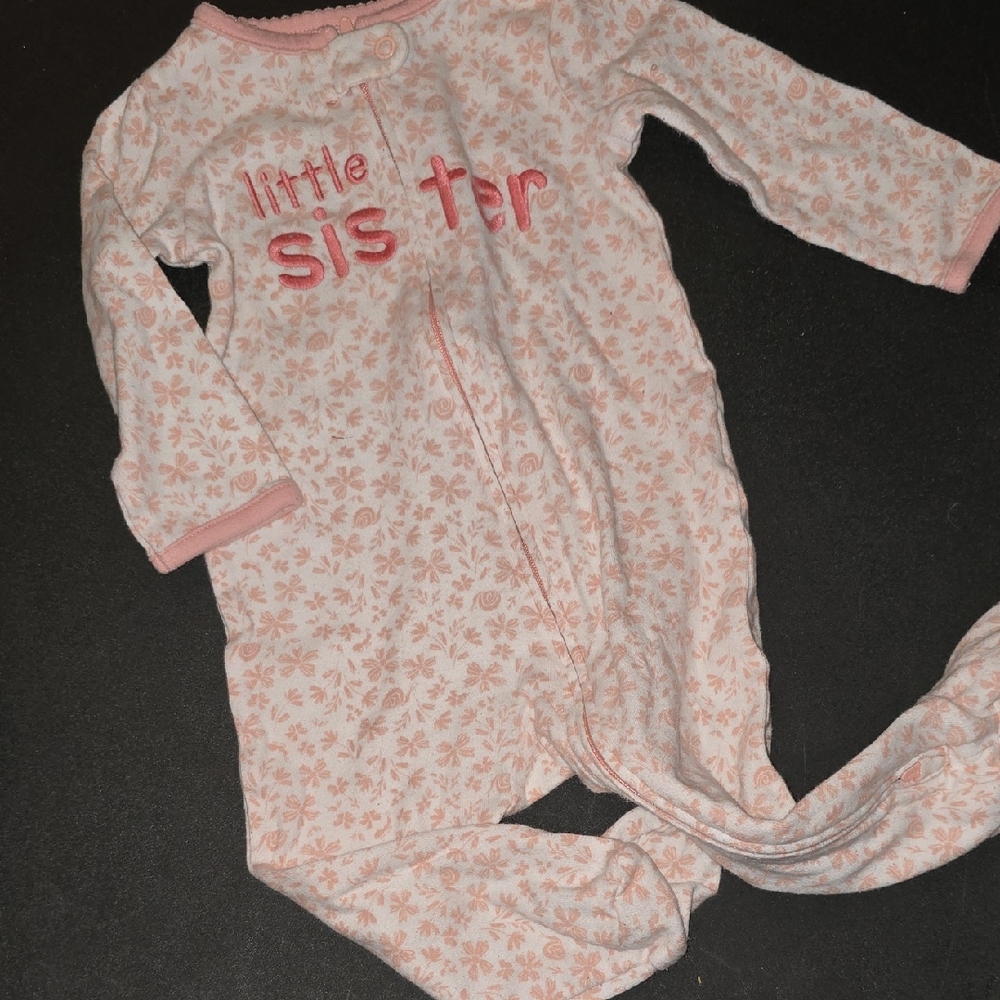Carter's Pink and White Baby Onesie